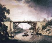 William Williams View of Ironbridge oil painting